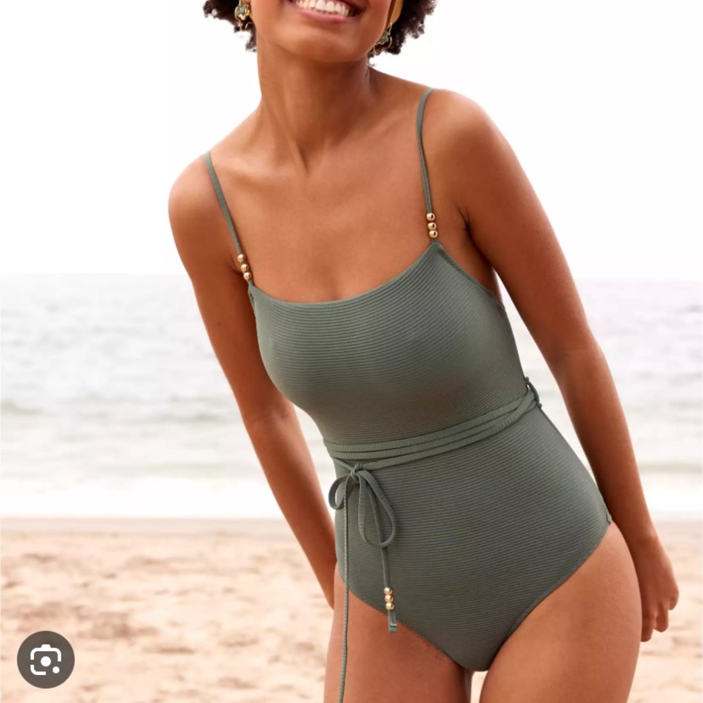 Aerie textured bathing suit